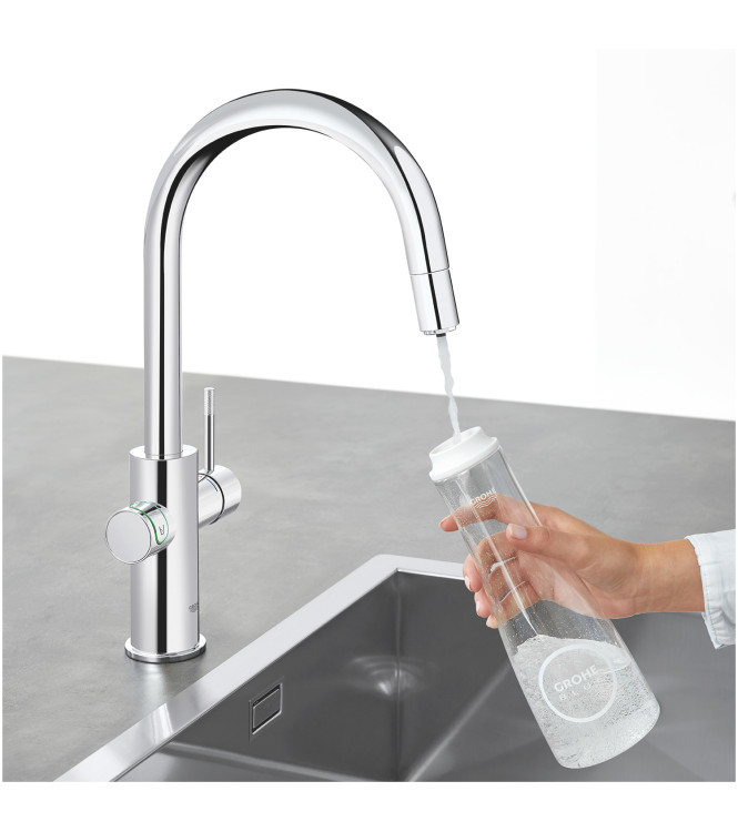 GROHE BLUE HOME 31541 SINK MIXER WITH FILTER SYSTEM SPOUT C CHROME