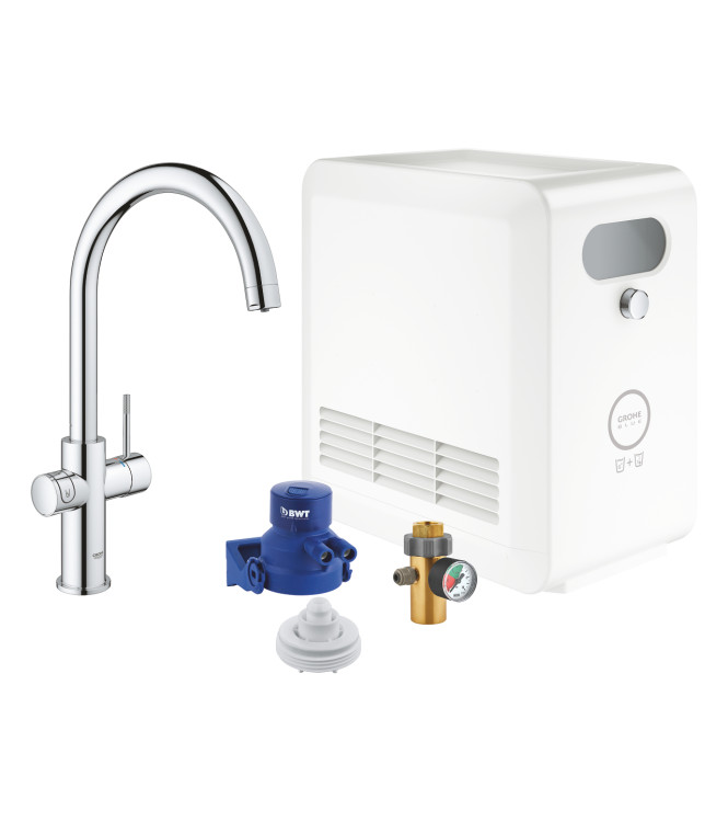 GROHE BLUE PROFESSIONAL 31323 MISCELATORE LAVELLO CON SISTEMA FILTRANTE BOCCA C CROMO