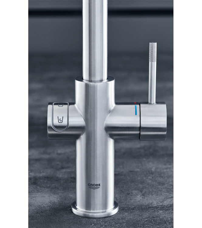 GROHE BLUE PROFESSIONAL 31326 SINK MIXER WITH FILTER SYSTEM L-SPOUT CHROME