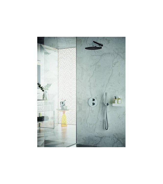 PAFFONI LIQ018 LIGHT THERMOSTATIC BUILT-IN SHOWER ø200 CHROMED