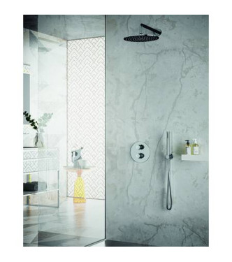 PAFFONI LIQ018 LIGHT THERMOSTATIC BUILT-IN SHOWER ø200 CHROMED