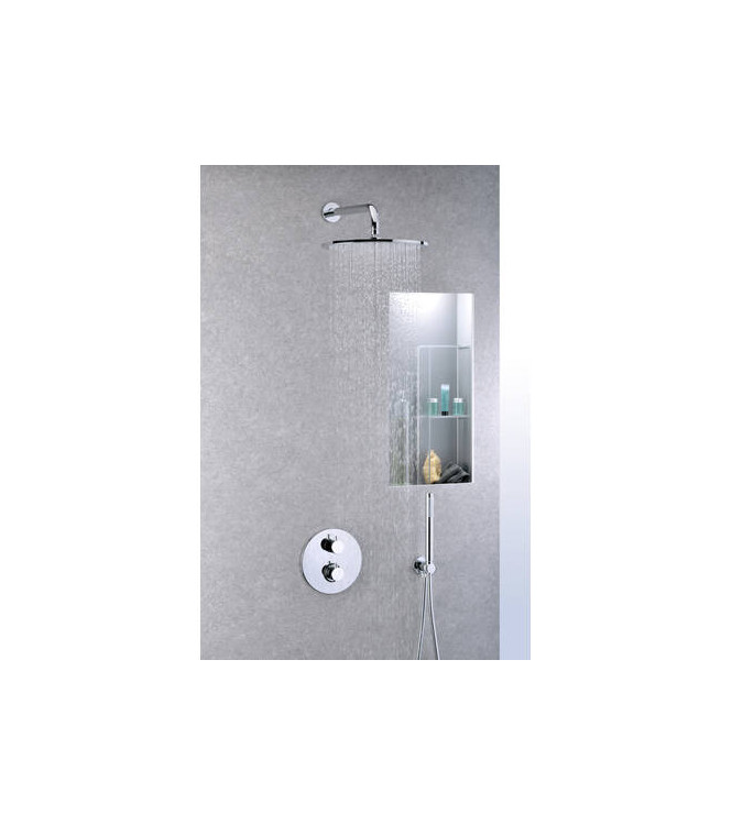PAFFONI LIQ018 LIGHT THERMOSTATIC BUILT-IN SHOWER ø200 CHROMED
