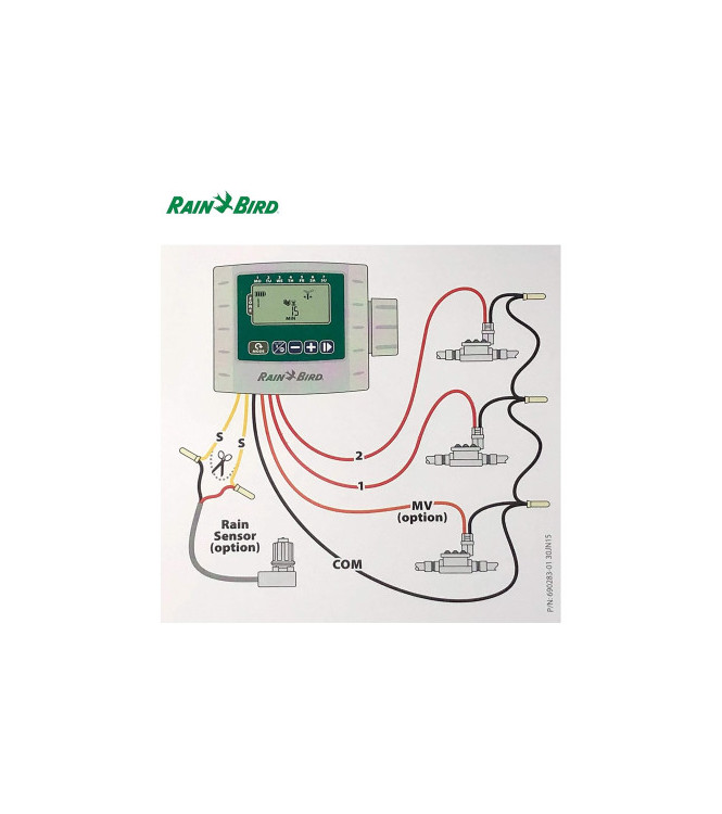Rain Bird WPX-1 battery-operated controller - 1 station, waterproof IP68