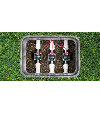 Elettrovalvola Hunter PGV 1" M/M 9V DC bistabile con regolatore di flusso