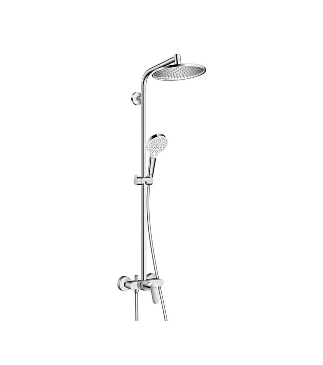 Hansgrohe Crometta S 240 shower column with diverter â€" chrome