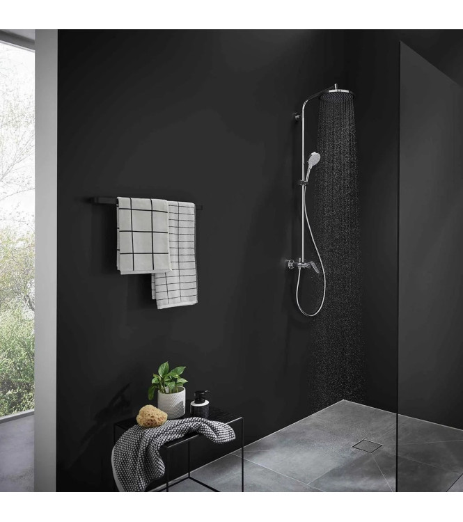 Hansgrohe Crometta S 240 shower column with diverter â€" chrome