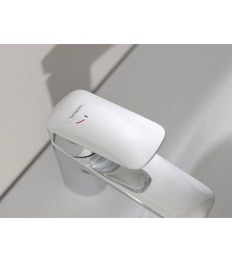 Hansgrohe Logis washbasin + bidet faucet set â€" polished chrome finish