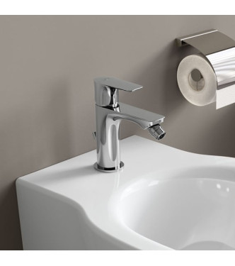 Ideal Standard Connect Air sink + bidet faucet set â€" polished chrome finish