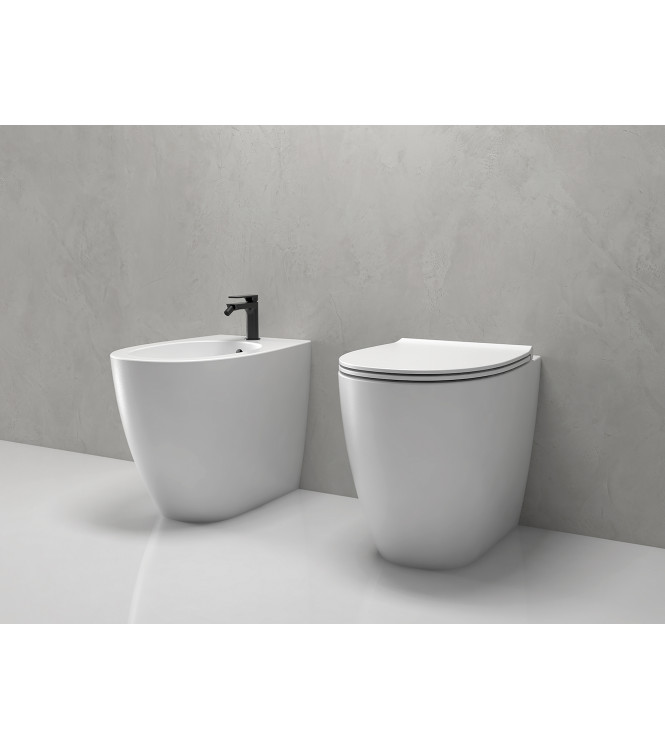 Set sanitari a terra Ceramica Globo Serie 4All bianco lucido MD004BI + MD011BI + MDR20BI