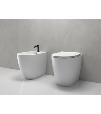 Set sanitari a terra Ceramica Globo Serie 4All bianco lucido MD004BI + MD011BI + MDR20BI