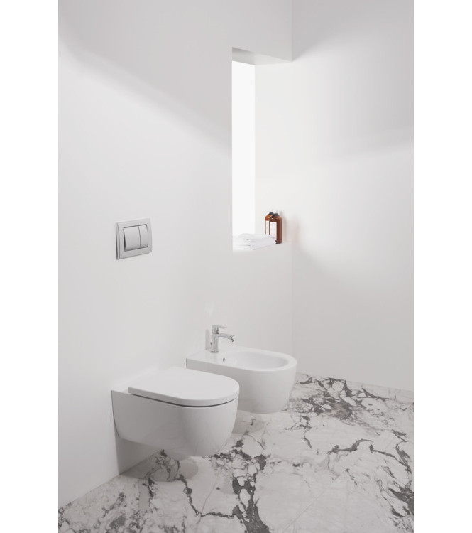 Wall-hung sanitaryware set Ideal Standard Blend Curve Series glossy white - T374901 + T375001 + T520801