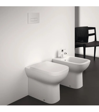 Set sanitari a terra Ideal Standard Serie i.life A bianco lucido T463101 + T464101 + T481201