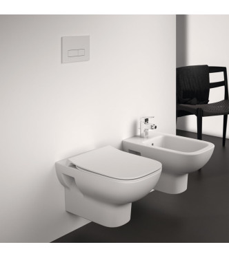 Set sanitari sospesi Ideal Standard Serie i.life S bianco lucido T452301 + T452401 + T481201