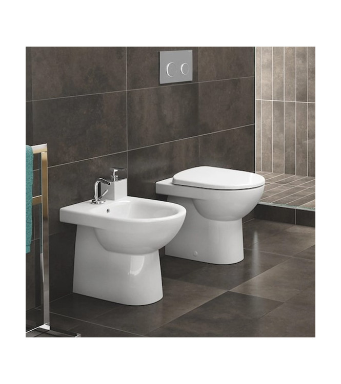 Set sanitari a terra Geberit Serie Selnova bianco lucido 500.844.00.7 + 500.289.01.7 + 500.331.01.1