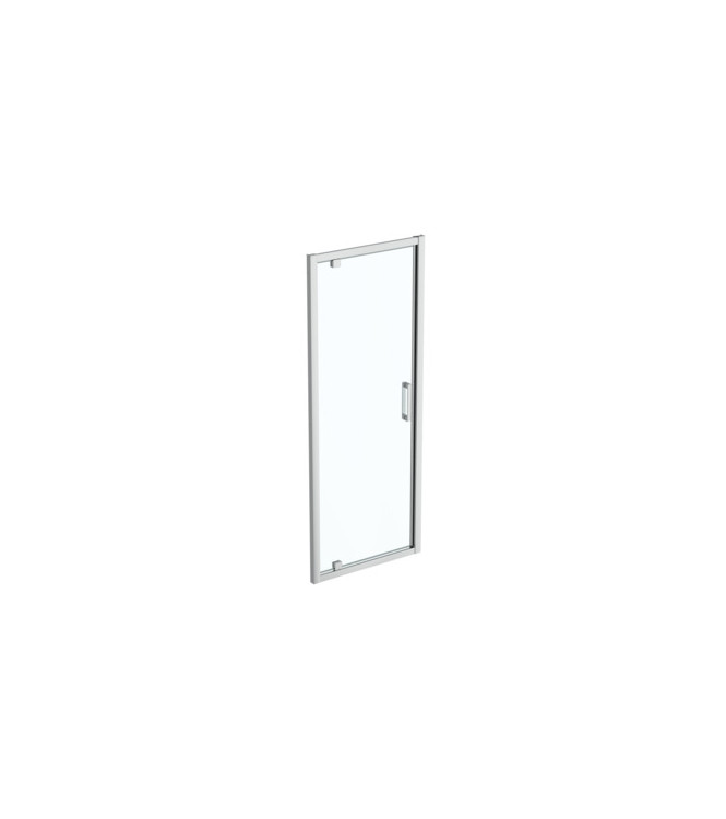 Porta doccia Ideal Standard Connect 2 PV 80 cm pivotante  Vetro trasparente e profili cromo lucido