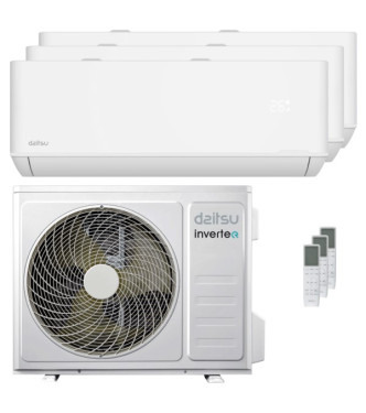 Condizionatore Daitsu Artic TP-4 9000 + 9000 + 12000 BTU Trial Split Inverter Wi-Fi A++/A+