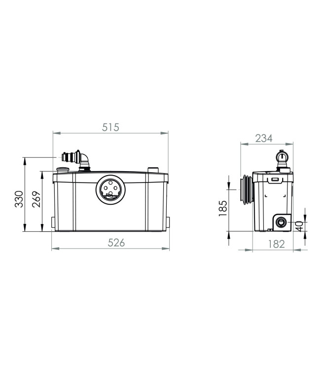 SANIPLUS UP (SCARICO BAGNO COMPLETO) 