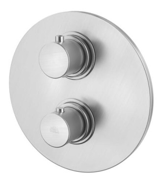 PAFFONI LIQ019 LIGHT CONCEALED SHOWER THERMOSTAT WITH CHROME DIVERTER