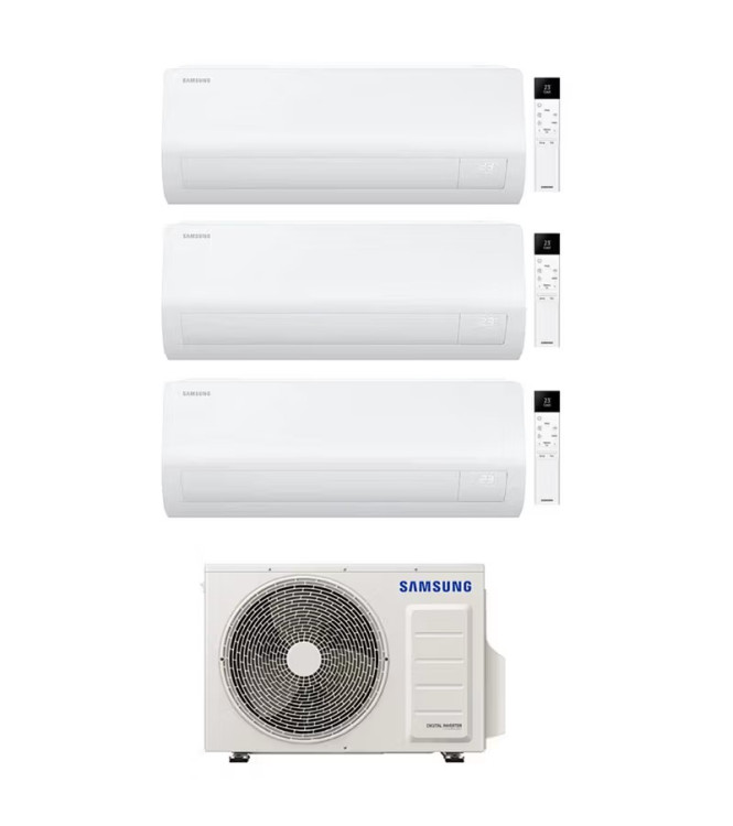 Condizionatore Samsung Cebu S2 7000+7000+12000 BTU Trial Split Inverter Wi-Fi  A++/A+ - AJ080TXJ4KG/EU