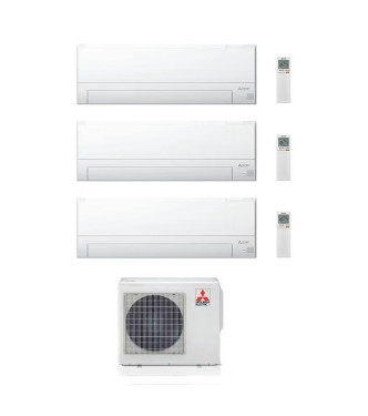 Condizionatore Mitsubishi Serie BT 7000+7000+9000 BTU Trial Split Inverter Wi-fi A++/A+ - MXZ-3F68VF4
