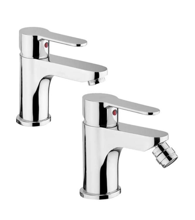 Paffoni "blu" miscelatori lavabo e bidet con piletta di scarico