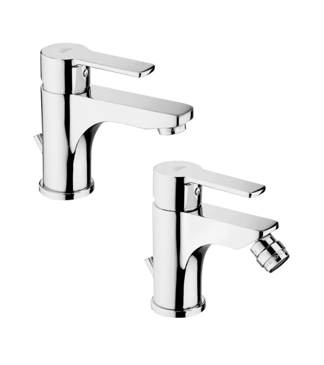 Paffoni Red miscelatore lavabo c/scarico + bidet c/scarico