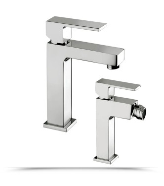 Set miscelatore lavabo e bidet senza scarico cromato - Elle di Paffoni