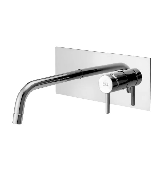Set miscelatore lavabo bocca 12,3 cm con bidet senza scarico cromato - Stick di Paffoni