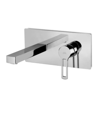 Set miscelatore lavabo bocca 15 cm con bidet cromato - Ringo di Paffoni