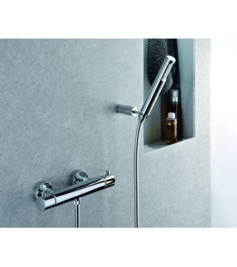 PAFFONI LIQ168D LIGHT EXTERNAL SHOWER THERMOSTAT WITH HAND SHOWER CHROME-PLATED