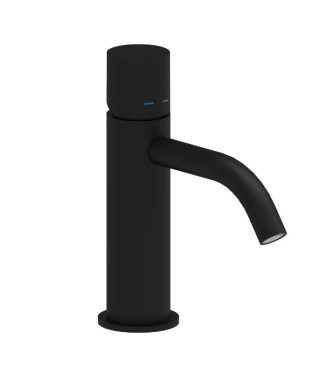 Set miscelatore lavabo e bidet senza leva con incasso doccia con deviatore nero opaco - Light di Paffoni