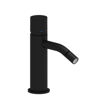 Set miscelatore lavabo prolungato e bidet senza leva con incasso doccia monocomando 11,6cm nero opaco - Light di Paffoni