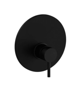 Set miscelatore incasso lavabo acciaio inox 12,3cm con bidet ed incasso doccia monocomando 11cm nero opaco - Light di Paffon