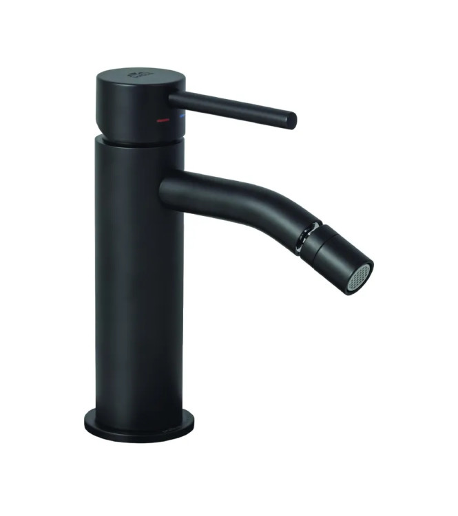 Set miscelatore incasso lavabo acciaio 17,8cm con bidet ed incasso doccia monocomando 11cm nero opaco - Light di Paffoni