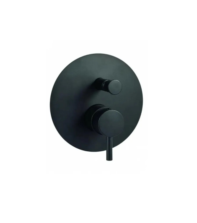 Set miscelatore incasso lavabo acciaio inox 17,8cm con bidet ed incasso doccia con deviatore nero opaco - Light di Paffoni