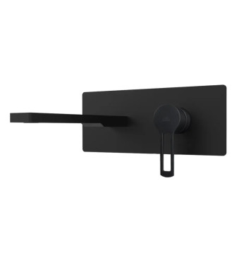 Set miscelatore lavabo bocca 15 cm con bidet ed incasso doccia con deviatore nero opaco - Ringo di Paffoni