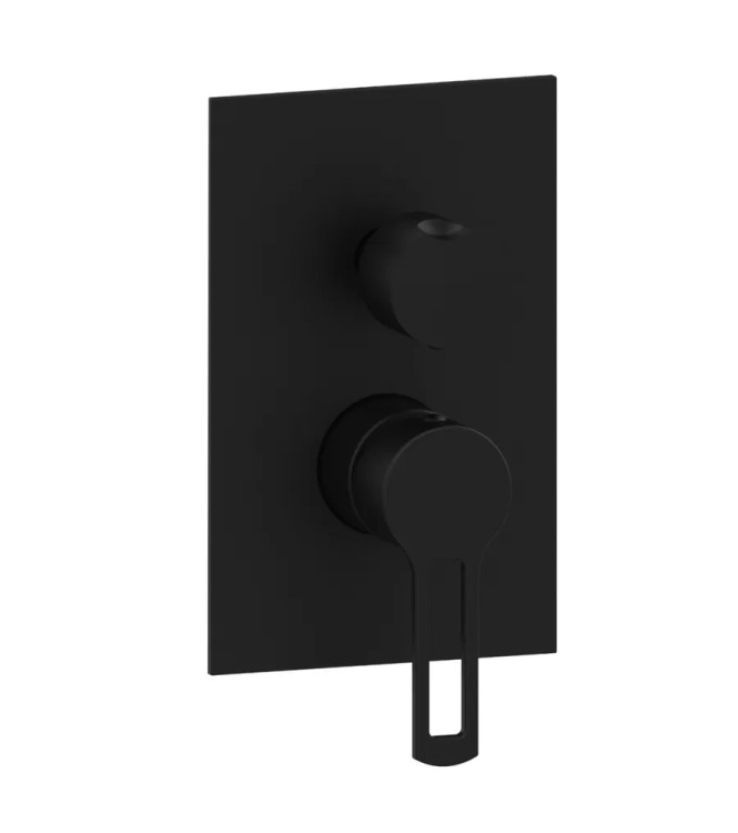 Set miscelatore lavabo bocca 15 cm con bidet ed incasso doccia 2 uscite nero opaco - Ringo di Paffoni