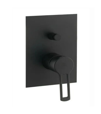 Set miscelatore lavabo bocca 20 cm con bidet ed incasso doccia con deviatore nero opaco - Ringo di Paffoni