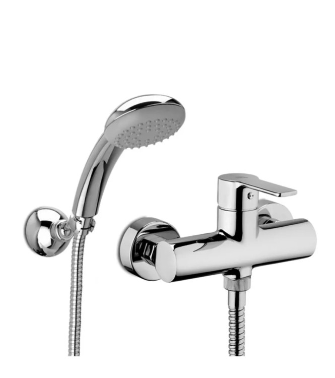Set miscelatore lavabo prolungato e bidet con esterno doccia cromato - Red di Paffoni