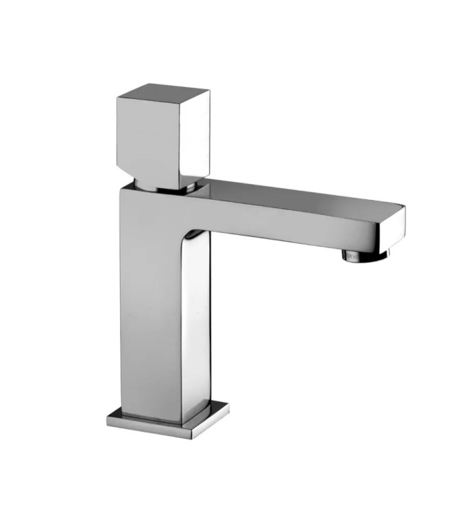 Set miscelatore lavabo e bidet con leva cubo con esterno doccia cromato - Elle di Paffoni