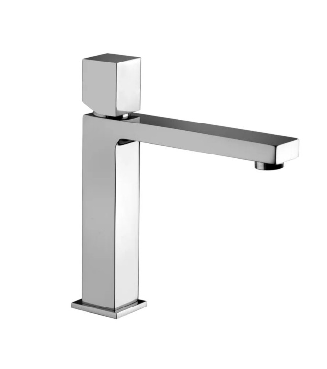 Set miscelatore lavabo medio e bidet con leva cubo con incasso doccia con deviatore cromato - Elle di Paffoni