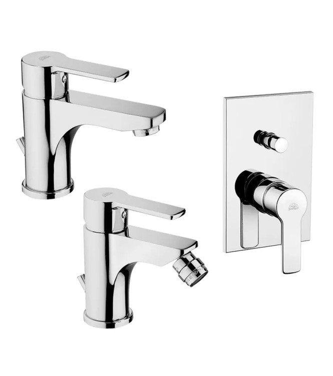 Paffoni Red miscelatore lavabo + bidet + incasso doccia con deviatore