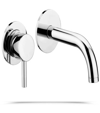 Paffoni Stick miscelatore lavabo a muro SK006CR70 + misc. bidet SK135CR + SK010CR misc. incasso doccia