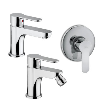 Paffoni blu miscelatori lavabo bidet e incasso doccia a muro in ottone cromato