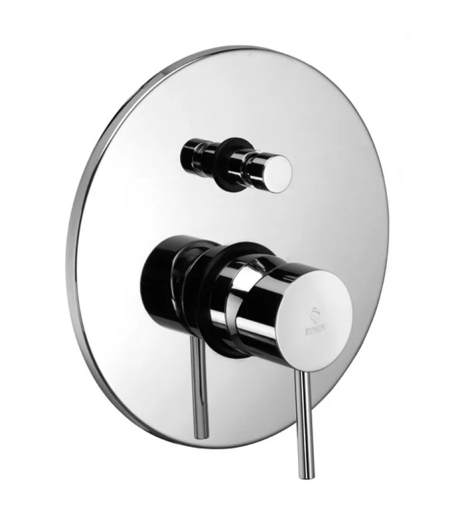 Set miscelatore lavabo e bidet con incasso doccia con deviatore cromato - Light di Paffoni
