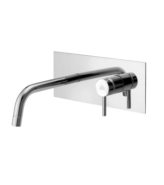 Set miscelatore incasso lavabo acciaio inox 12,3cm con bidet ed esterno doccia cromato - Light di Paffoni