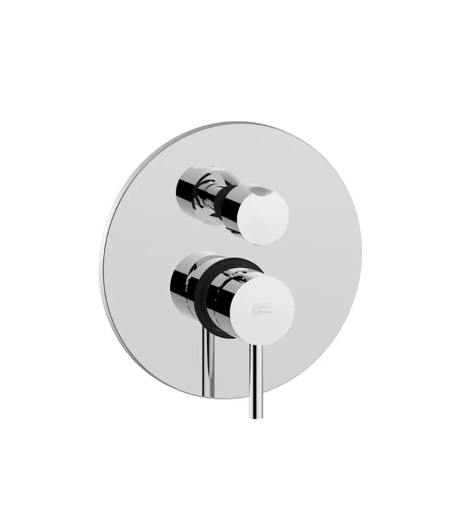 Set miscelatore incasso lavabo acciaio inox 17,8cm con bidet ed incasso doccia 3 uscite cromato - Light di Paffoni