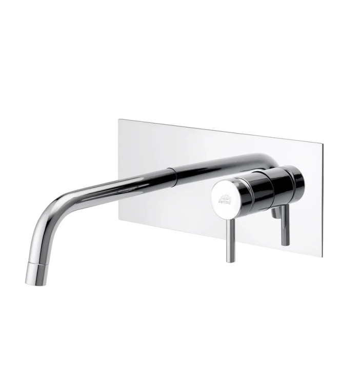 Set miscelatore incasso lavabo acciaio inox 24,8cm con bidet ed esterno doccia cromato - Light di Paffoni