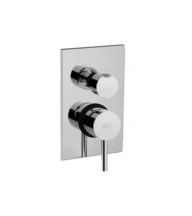 PAFFONI LIQ518 LIGHT CONCEALED SHOWER THERMOSTAT WITH CHROME DIVERTER