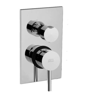 PAFFONI LIQ518 LIGHT CONCEALED SHOWER THERMOSTAT WITH CHROME DIVERTER